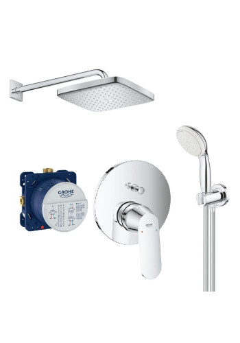 Душова система прихованого монтажу зі змішувачем Grohe Eurosmart Cosmopolitan New Tempesta 250 UA26415SC4