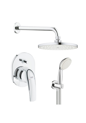 Душова система прихованого монтажу зі змішувачем Grohe BauCurve UA290430UR Душова система прихованого монтажу зі змішувачем Grohe BauCurve UA290430UR