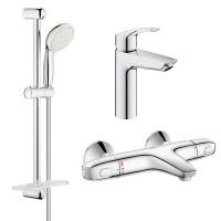 Комплект змішувачів для ванної кімнати з термостатом Grohe Eurosmart New UA34101TM0