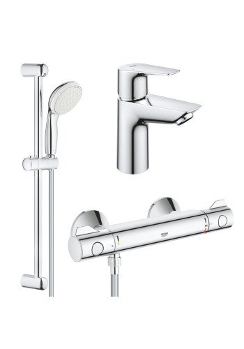 Комплект змішувачів для ванної кімнати з термостатом Grohe BauEdge New UA34105TS0