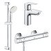 Комплект змішувачів для ванної кімнати з термостатом Grohe BauEdge New UA34105TS0