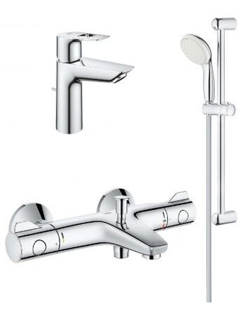 Комплект змішувачів для ванної кімнати з термостатом Grohe BauLoop New UA34550TM0