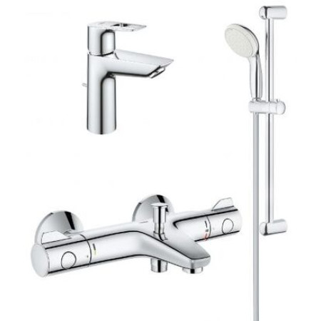Комплект змішувачів для ванної кімнати з термостатом Grohe BauLoop New UA34550TM0