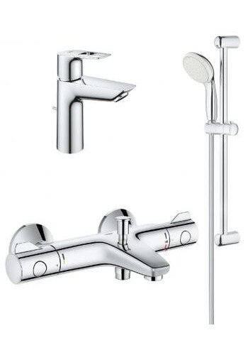 Комплект змішувачів для ванної кімнати з термостатом Grohe BauLoop New UA34550TM0