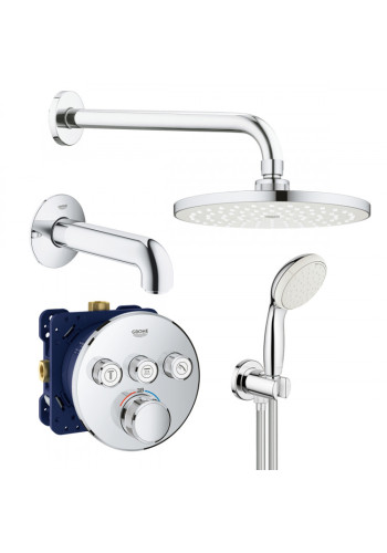 Душова система прихованого монтажу з термостатом Grohe Grohtherm SmartControl UA3461402L Душова система прихованого монтажу з термостатом Grohe Grohtherm SmartControl UA3461402L