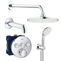 Душова система прихованого монтажу з термостатом Grohe Grohtherm SmartControl UA3461402L