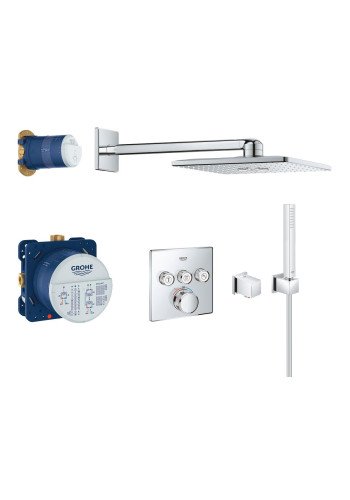 Душова система прихованого монтажу з термостатом Grohe Grohtherm SmartControl UA3470600A
