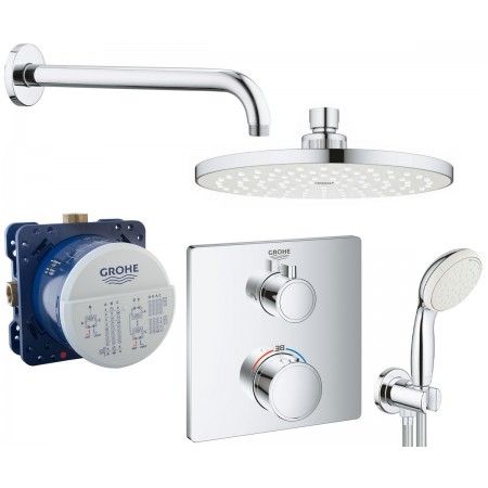 Душова система прихованого монтажу з термостатом Grohe Grohtherm UA3472900A