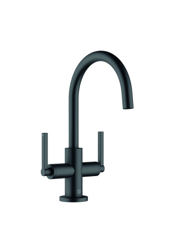 Змішувач для раковини KLUDI NOVA FONTE Puristic, чорний матовий, 201183915