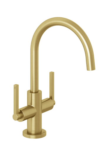 Змішувач для раковини KLUDI NOVA FONTE Puristic 20118N015 брашоване золото