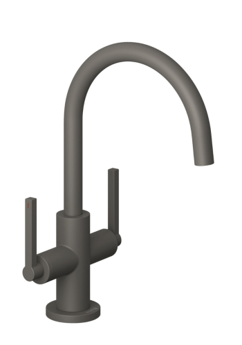 Змішувач для раковини KLUDI NOVA FONTE Puristic 20118O115 сірий матовий