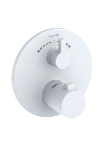 Прихований змішувач для ванни та душу з термостатом KLUDI NOVA FONTE Pura 208105315 білий матовий