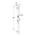 Душовий гарнітур 1S KLUDI NOVA FONTE Puristic, 2084005-15