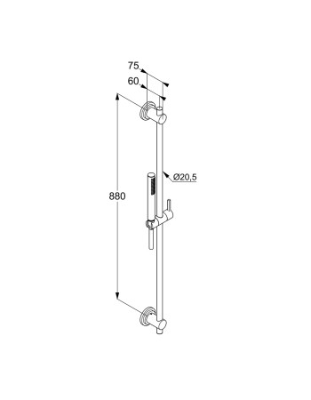 Душовий гарнітур 1S KLUDI NOVA FONTE Classic, 2084005-25