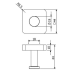 Гачок KLUDI VELA S 2598405 хром