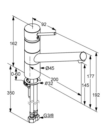 Змішувач для кухні XL KLUDI SCOPE, 339300575
