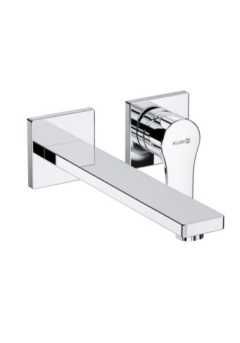 Змішувач прихованого монтажу для раковини KLUDI ZENTA SL, зовнішня монтажна частина, відбивач із 2 частин, довжина виливу, 230 мм, 482450565