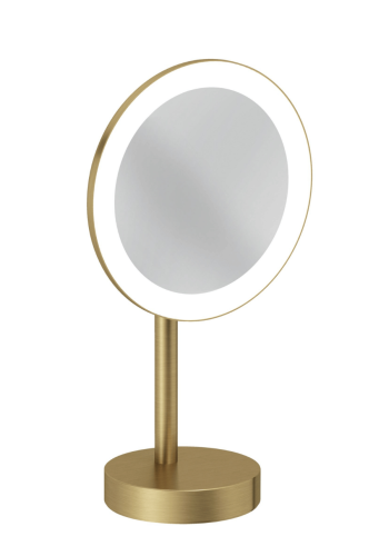 Косметичне дзеркало з LED-підсвічуванням KLUDI VELA R 58995N0F брашоване золото