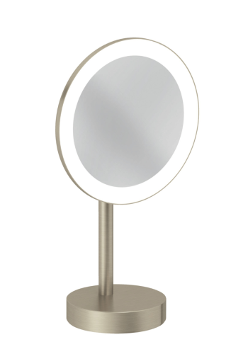 Косметичне дзеркало з LED-підсвічуванням KLUDI VELA R 58995N5F брашований нікель