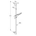 Душовий гарнітур 1S KLUDI FRESHLINE, 900 мм, 6784005-00