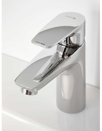 Змішувач для раковини 100 KLUDI PURE&SOLID, без донного клапана, 342920575