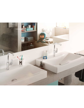 Змішувач для раковини KLUDI PURE&STYLE, бічне керування, без донного клапана, 400240575