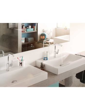 Змішувач для раковини KLUDI PURE&STYLE, бічне керування, без донного клапана, 400240575