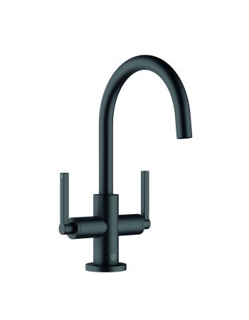Змішувач для раковини KLUDI NOVA FONTE Puristic, чорний матовий, 201183915