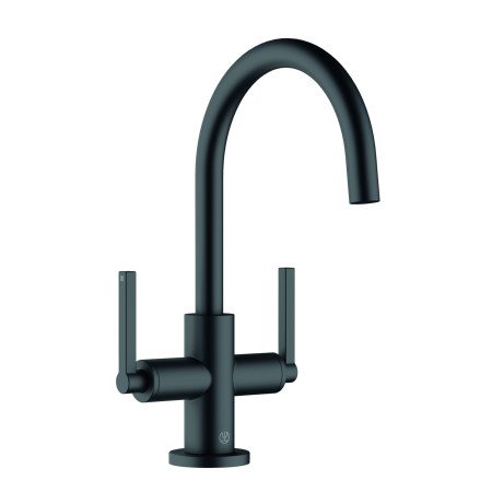 Змішувач для раковини KLUDI NOVA FONTE Puristic, чорний матовий, 201183915