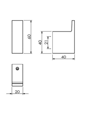 Гачок KLUDI VELA C 3198405 хром