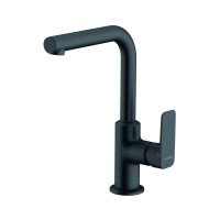 Змішувач для раковини KLUDI PURE&STYLE, бічне керування, чорний матовий, 400243975