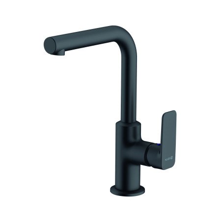 Змішувач для раковини KLUDI PURE&STYLE, бічне керування, чорний матовий, 400243975