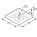 Верхній душ 250 x 250 мм KLUDI A-QA, 6653105-00