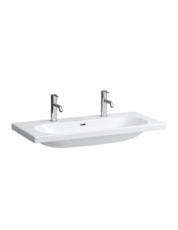 Раковина Laufen Lua з 2 отворами для змішувача і переливом H8100890001071