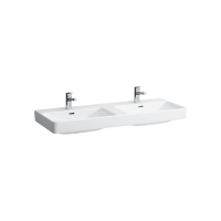 Подвійна раковина Laufen Pro S з отвором для змішувача і переливом H8149660001041