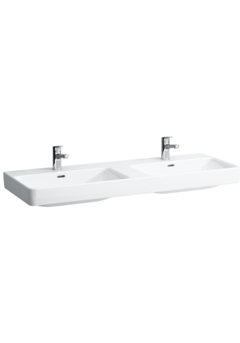 Подвійна раковина Laufen Pro S з отвором для змішувача і переливом H8149680001041 Подвійна раковина Laufen Pro S з отвором для змішувача і переливом H8149680001041