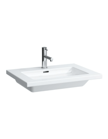 Врізна раковина Laufen Living Square з отвором для змішувача і переливом H8164310001041