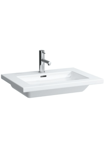 Врізна раковина Laufen Living Square з отвором для змішувача і переливом H8164320001041 Врізна раковина Laufen Living Square з отвором для змішувача і переливом H8164320001041