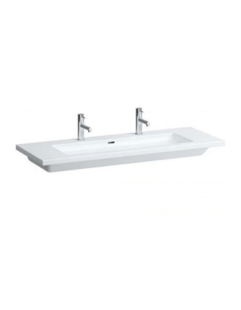 Врізна раковина Laufen Living Square з 2 отворами для змішувача і переливом H8164380001071