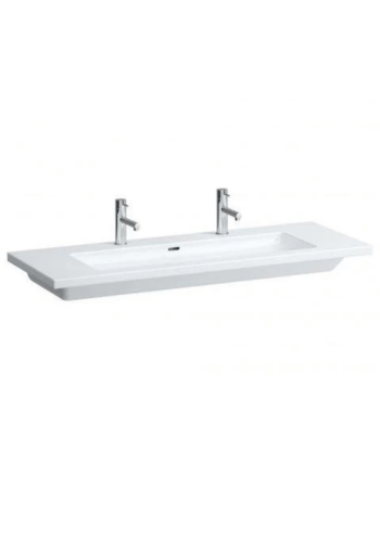 Врізна раковина Laufen Living Square з 2 отворами для змішувача і переливом H8164380001071 Врізна раковина Laufen Living Square з 2 отворами для змішувача і переливом H8164380001071