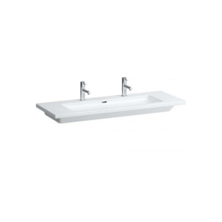 Врізна раковина Laufen Living Square з 2 отворами для змішувача і переливом H8164380001071
