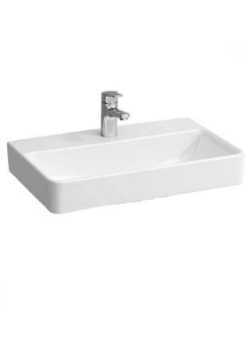 Врізна раковина Laufen Pro S Compact з отвором для змішувача і переливом H8189590001561