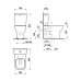 Унітаз-компакт Laufen Lua H8240810000001, з кришкою soft close