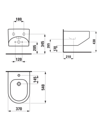 Підвісне біде Laufen Sonar H8303417573021