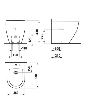 Підлогове біде Laufen Pro H8329520003021
