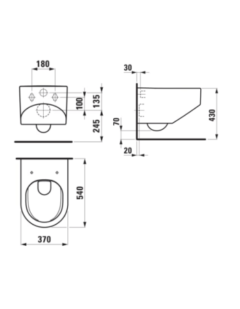 Підвісний унітаз Laufen Sonar H8203417570001, з кришкою soft close