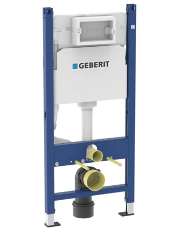 Інсталяція для підвісного унітаза Geberit Duofix Basic, 112 см, зі змивним бачком прихованого монтажу Delta 12 см 111.153.00.1