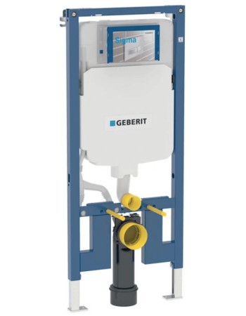Інсталяція для підвісного унітаза Geberit Duofix, 114 см, зі змивним бачком прихованого монтажу Sigma 8 см 111.796.00.2
