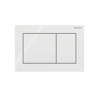 Клавіша змиву Geberit Omega20 (ex Omega30) для подвійного змиву, Square, 115.080.11.1, біла