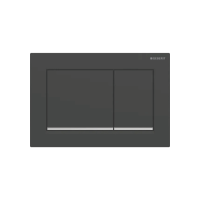 Клавіша змиву Geberit Omega20 (ex Omega30) для подвійного змиву, Square, 115.080.14.1, чорна/хром